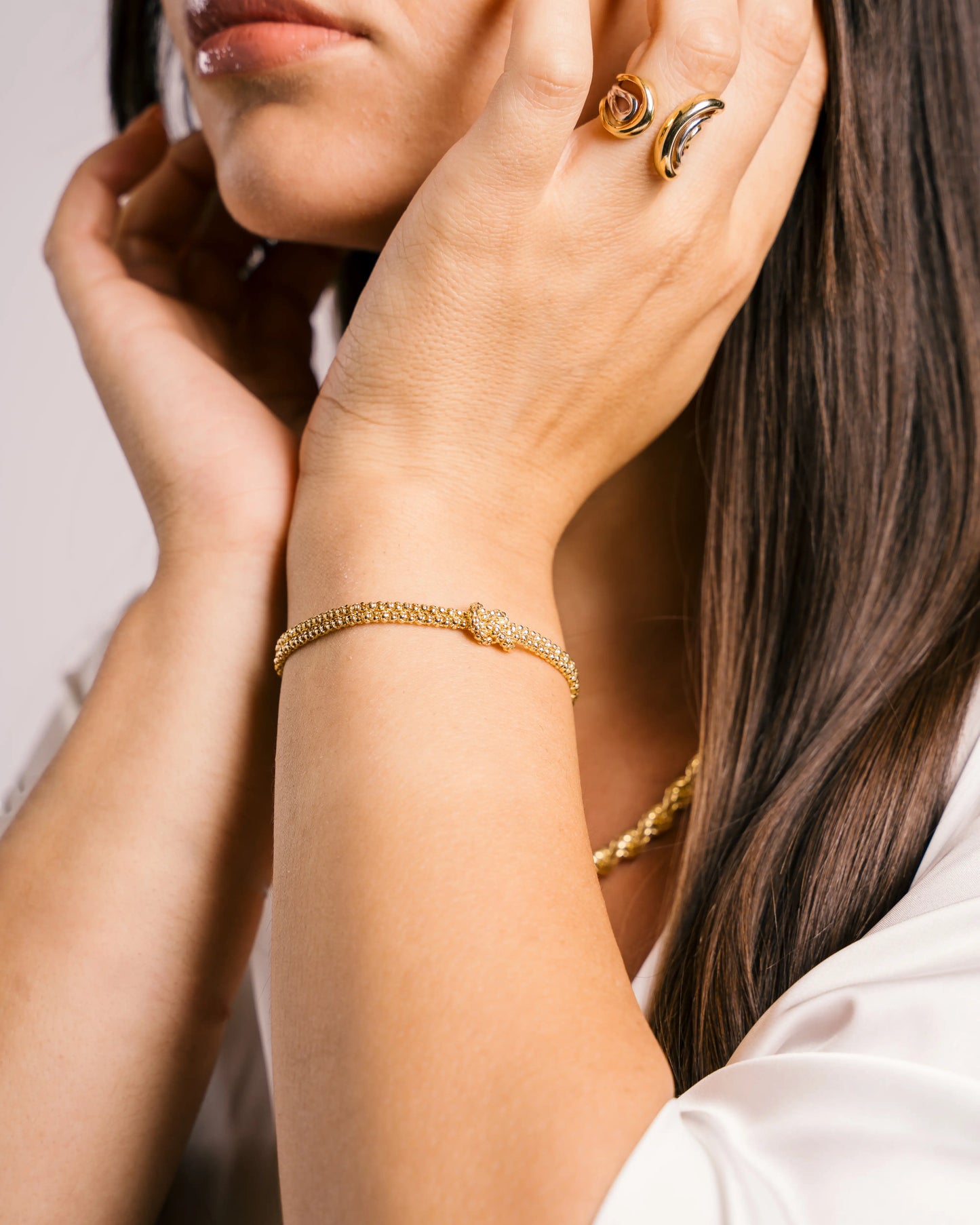 Bracciale Nodo a due fili Argento 925