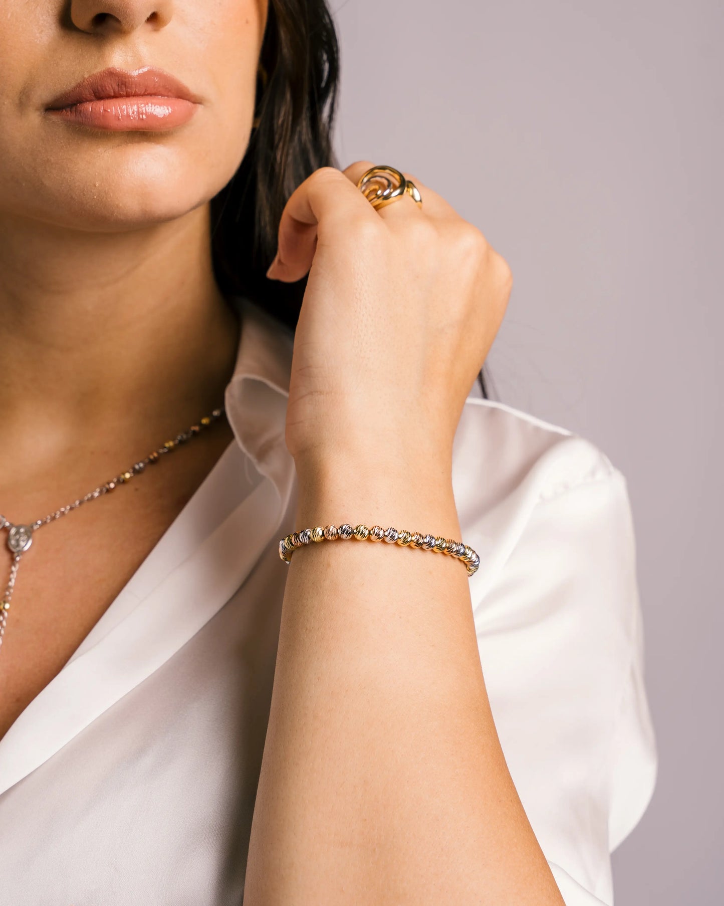 Bracciale Eclissi Dorata Argento 925