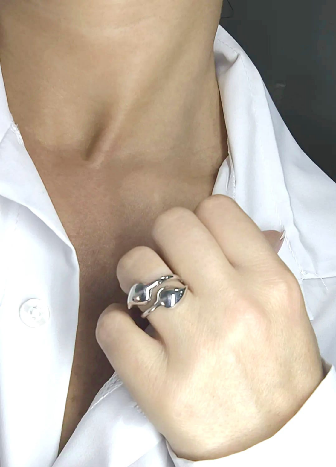 Anello Leaf Argento 925