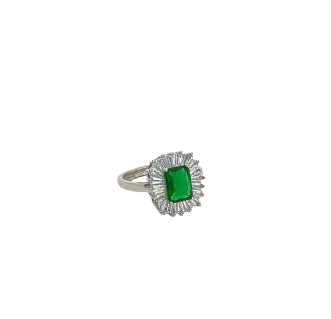 Anello Luxury Smerald Argento 925