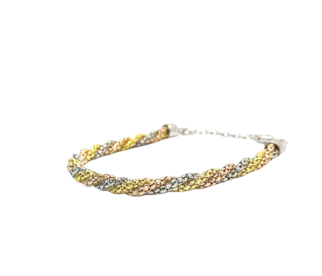 Bracciale 3 colori Argento 925