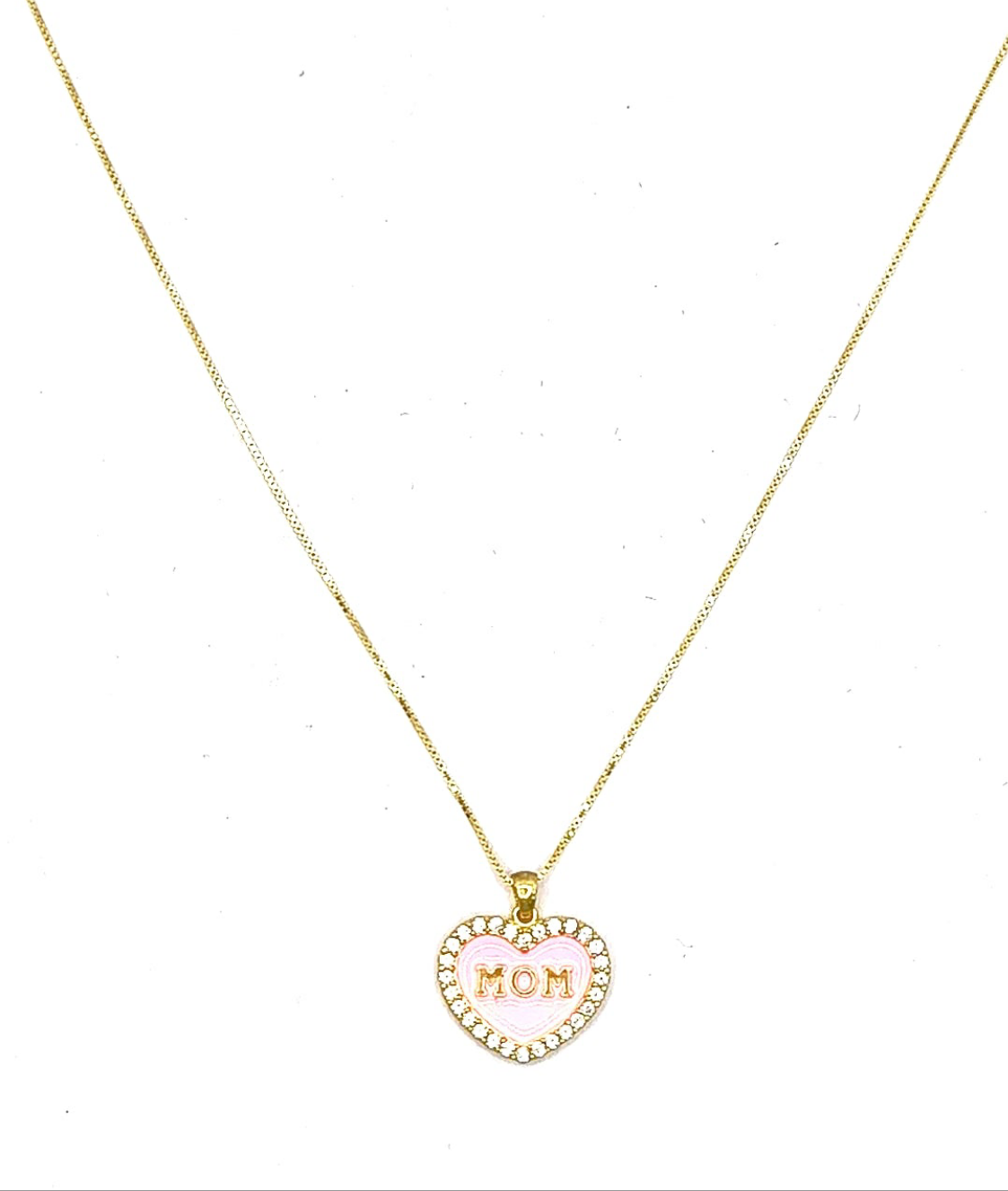 Collana Cuore colorat mom argento 925