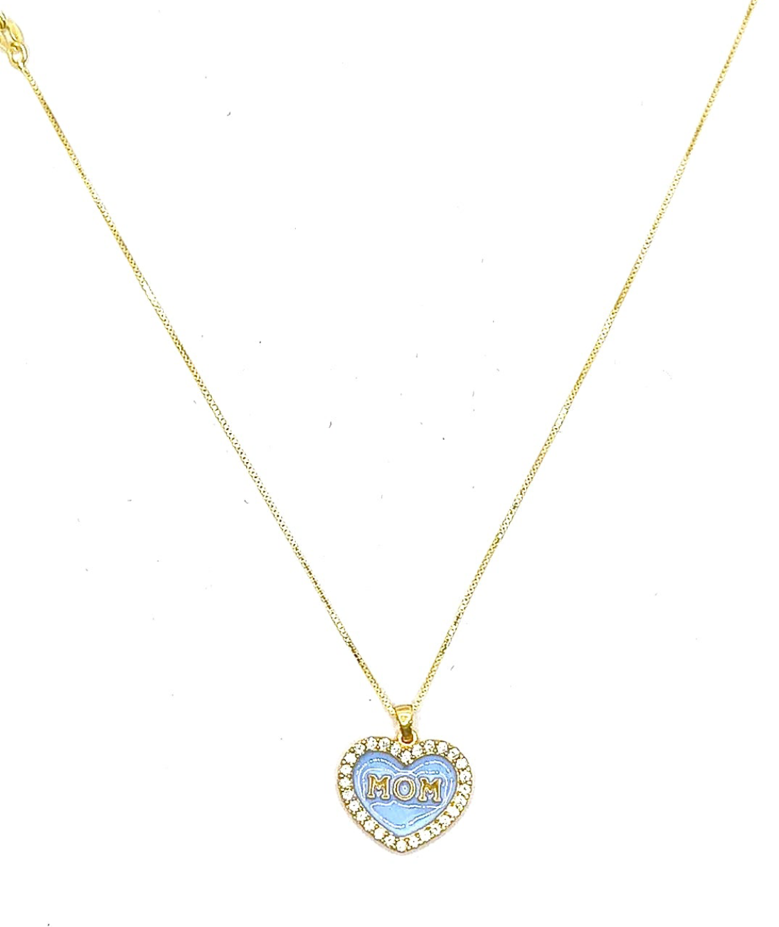 Collana Cuore colorat mom argento 925