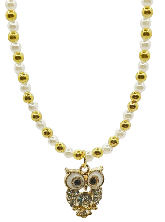 Collana con ciondolo gufo