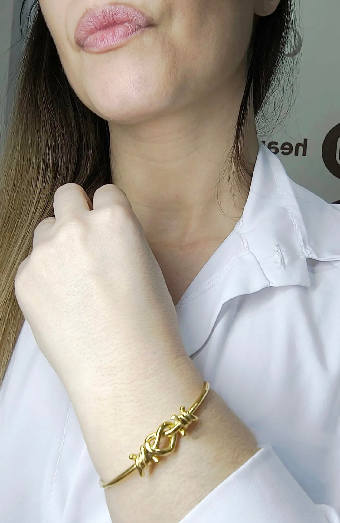 Bracciale a cuore acciaio