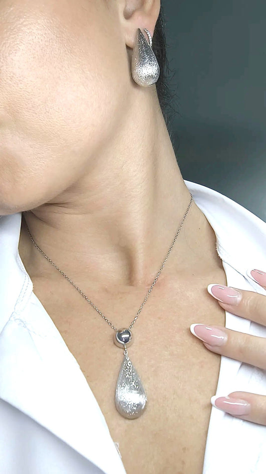 Set - Collana e orecchini Silver Drop Argento 925