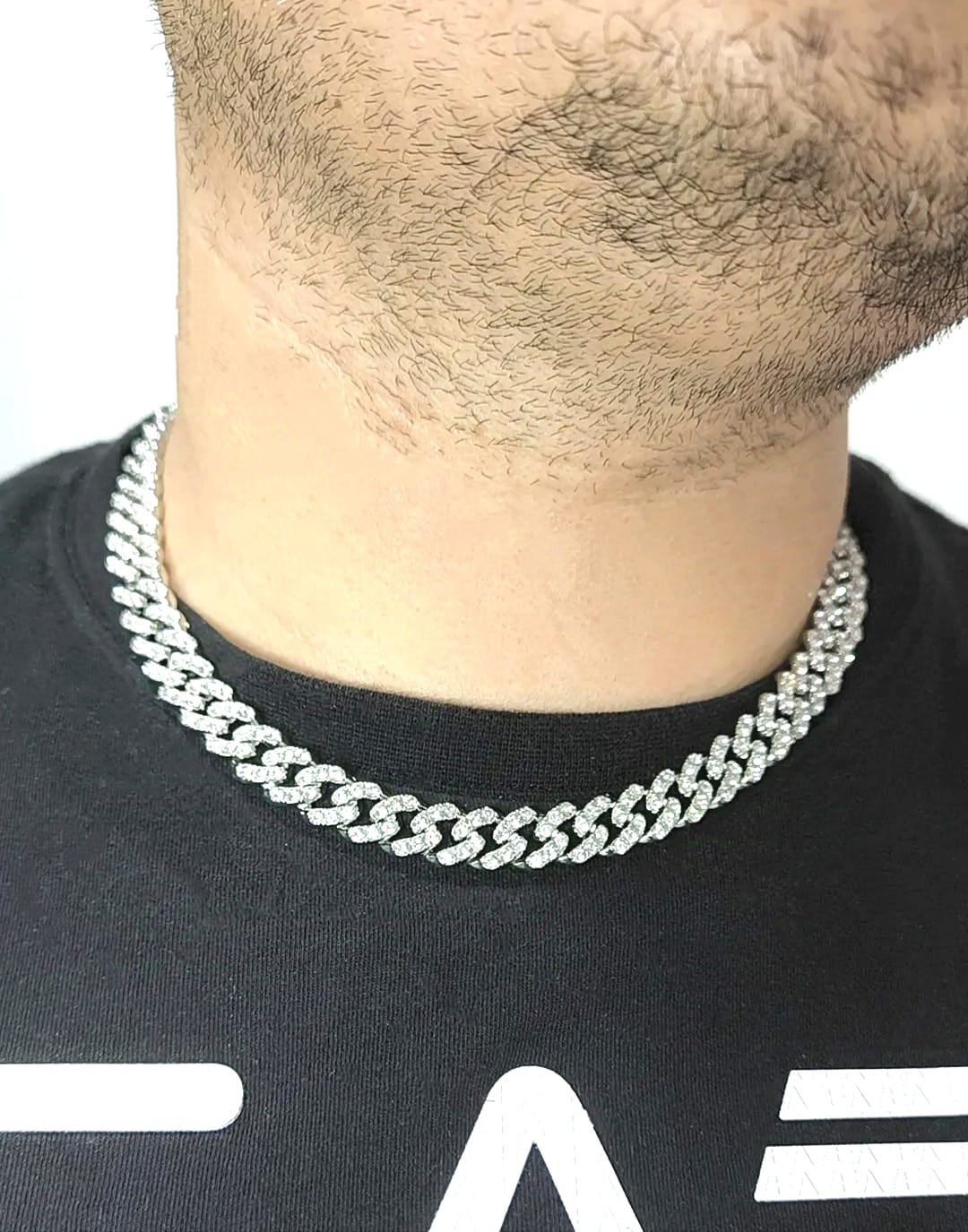 Collana Cuban Lux Acciaio