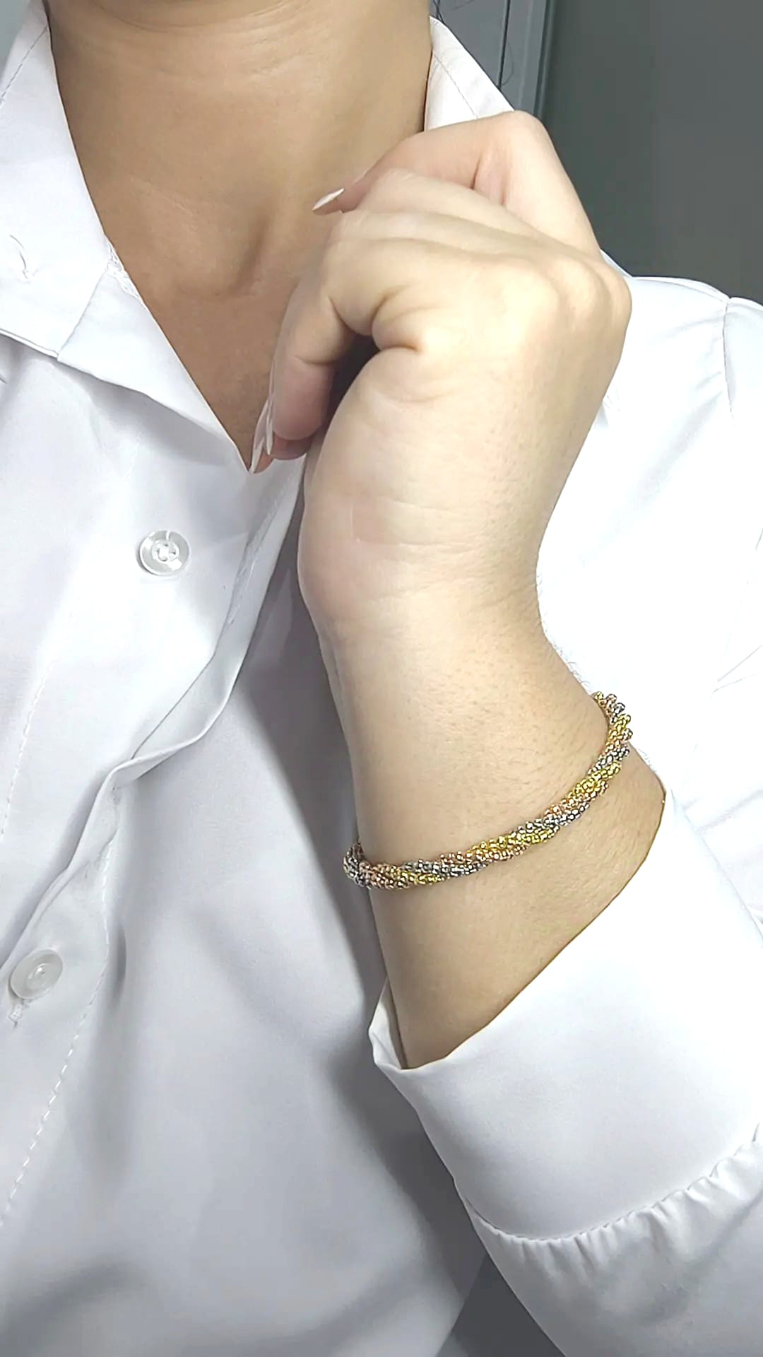 Bracciale 3 colori Argento 925