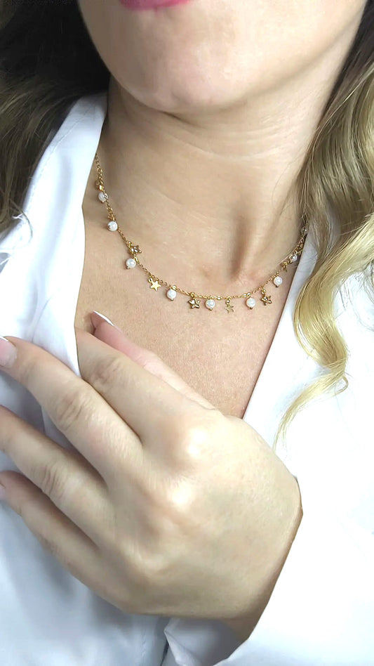 Collana Fantasia di stelle Argento 925