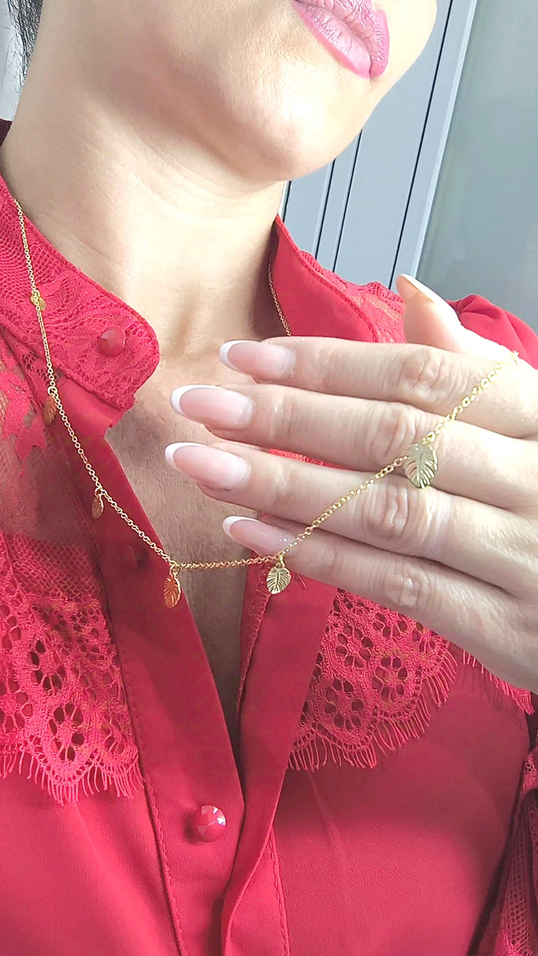 Collana Leaf Argento 925