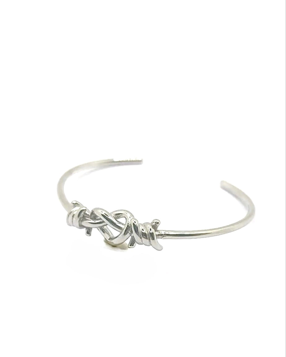 Bracciale a cuore acciaio