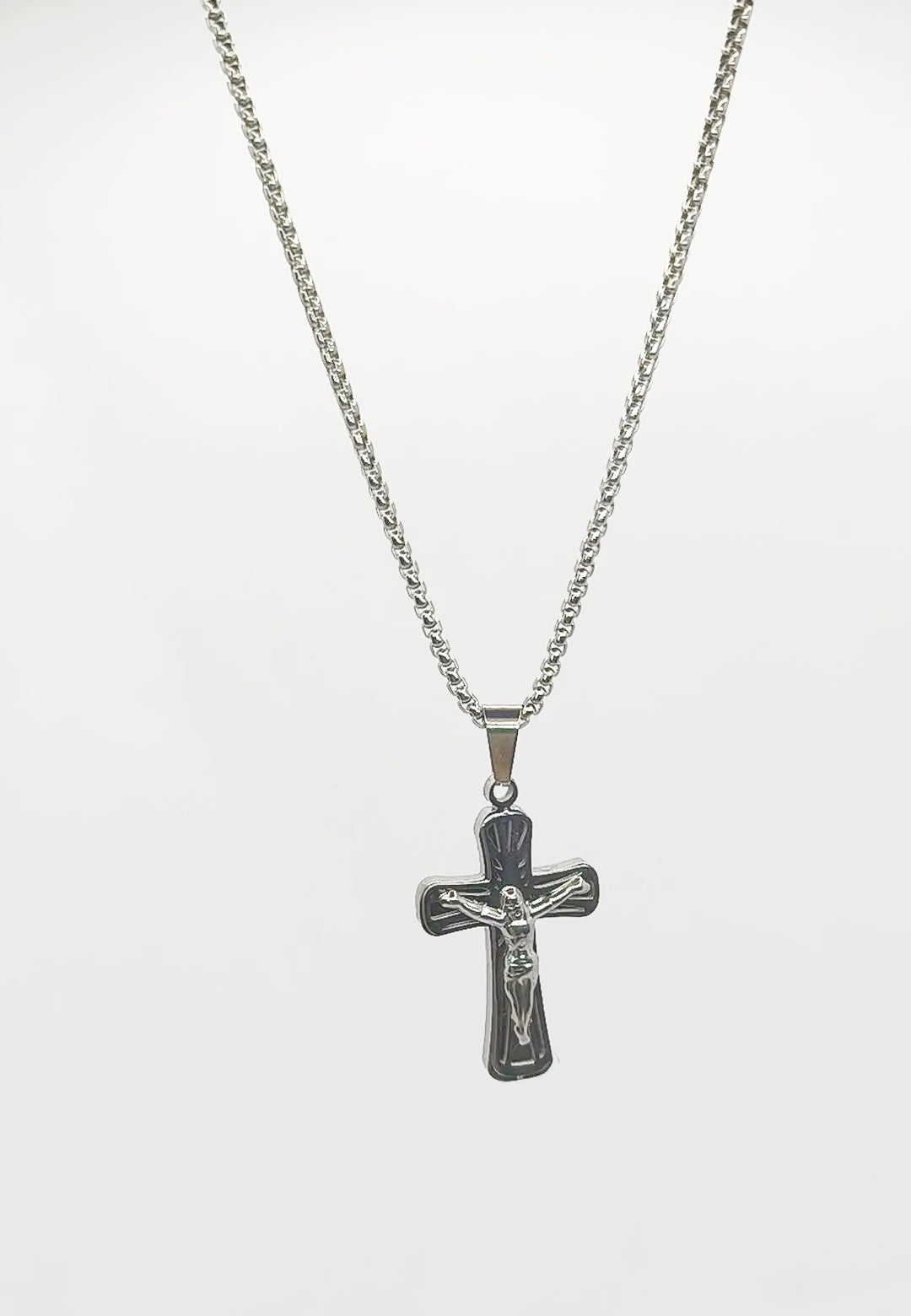 Collana con Croce acciaio