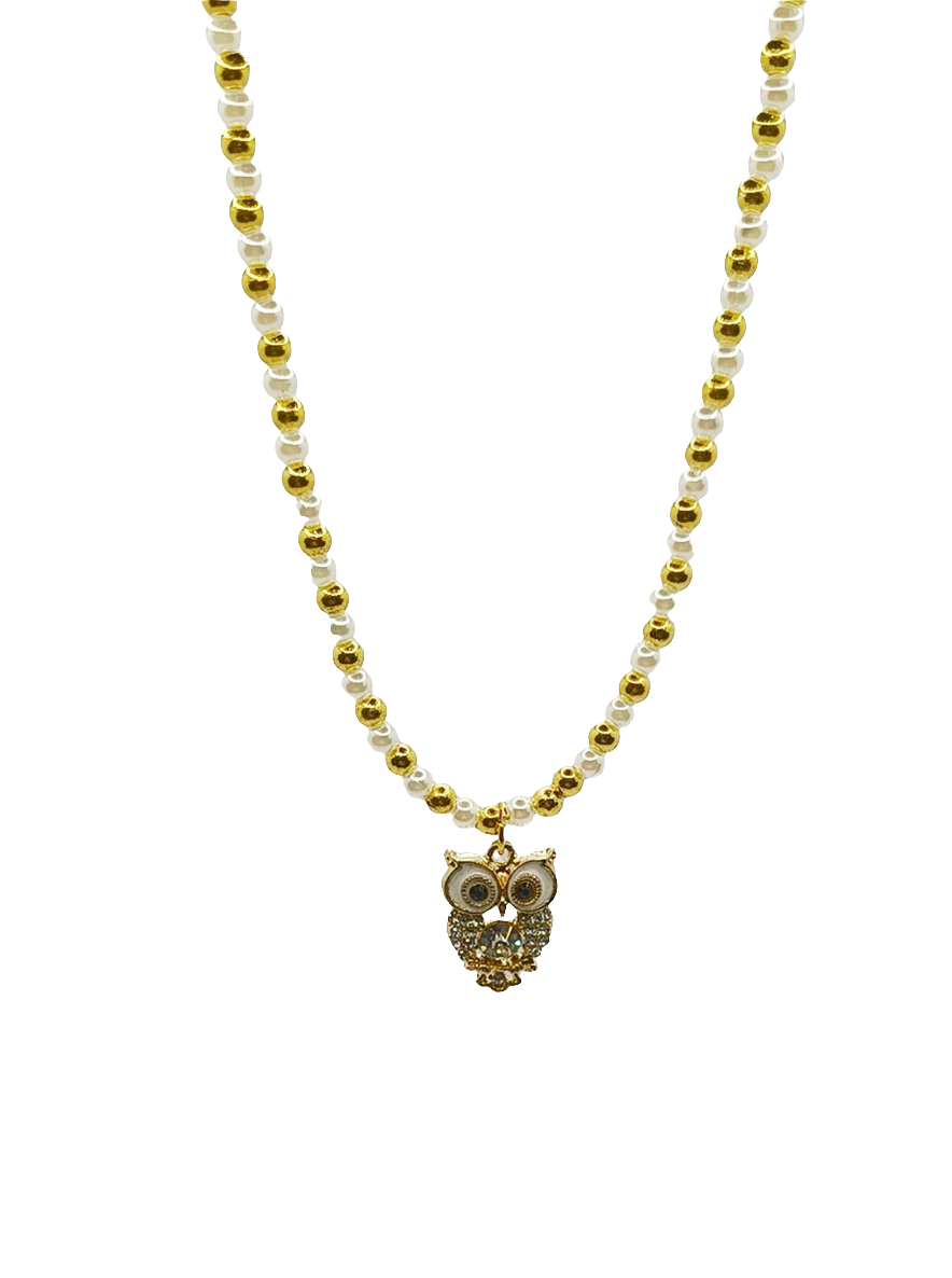 Collana con ciondolo gufo