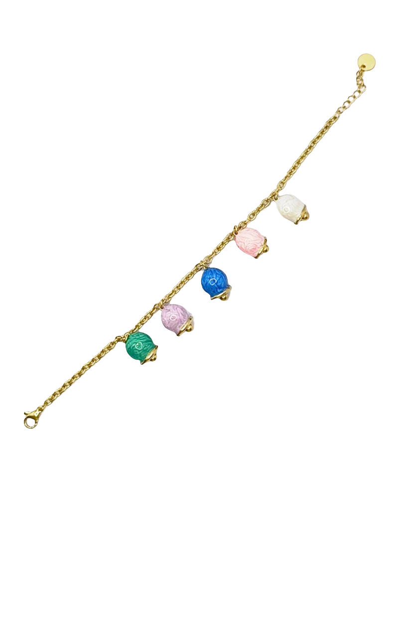 Bracciale campanella color acciaio