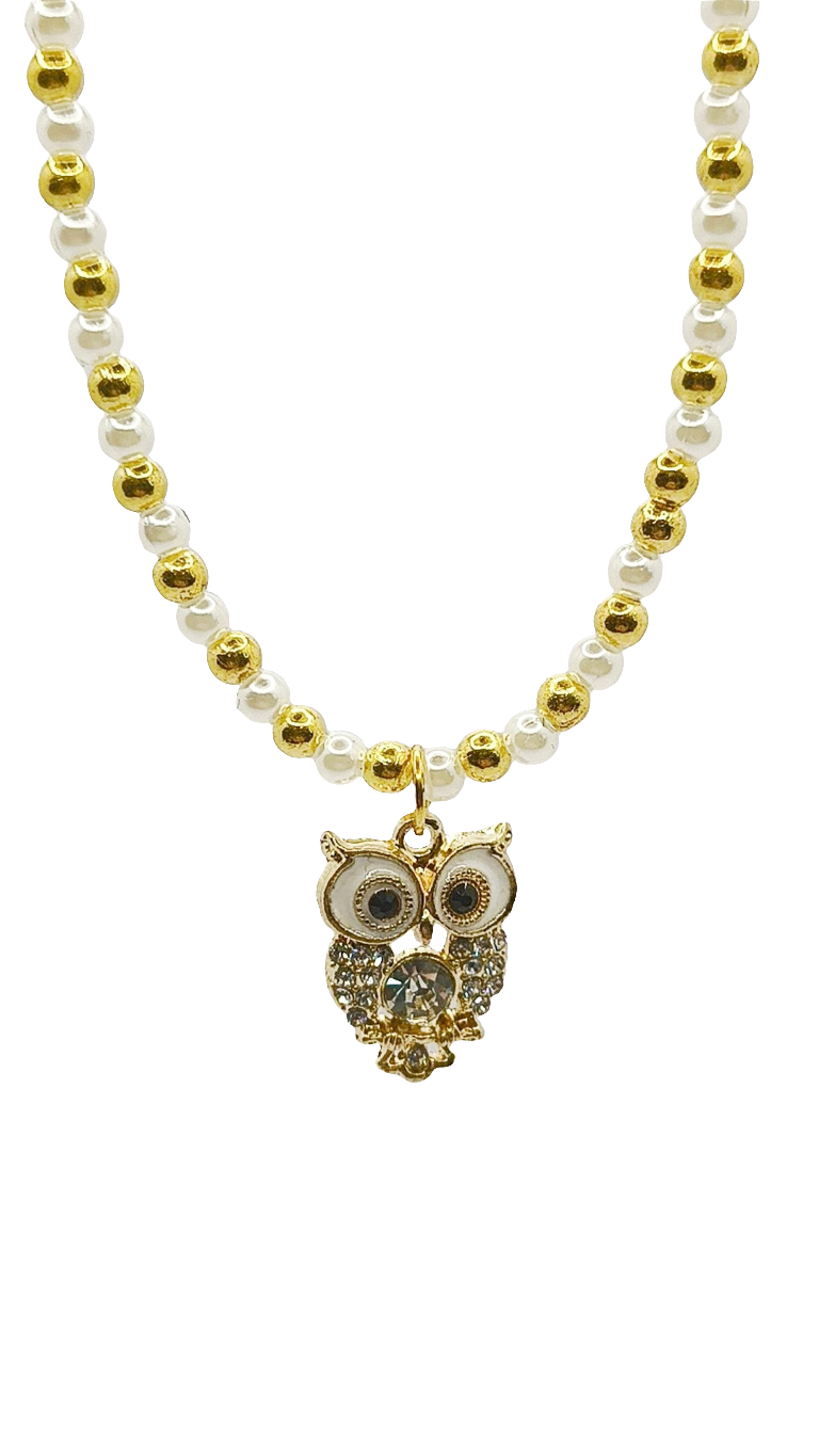 Collana con ciondolo gufo
