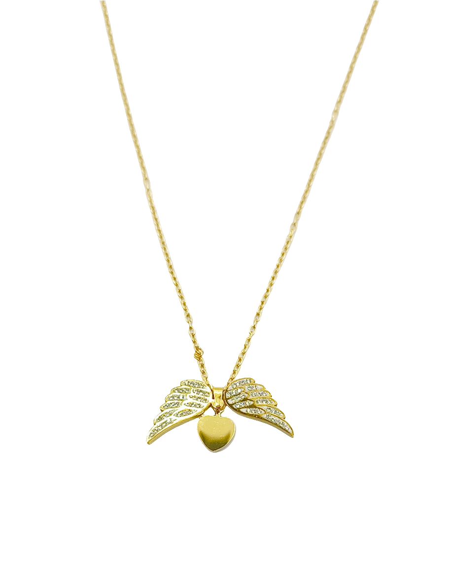 Collana Cuore D'Angelo acciaio