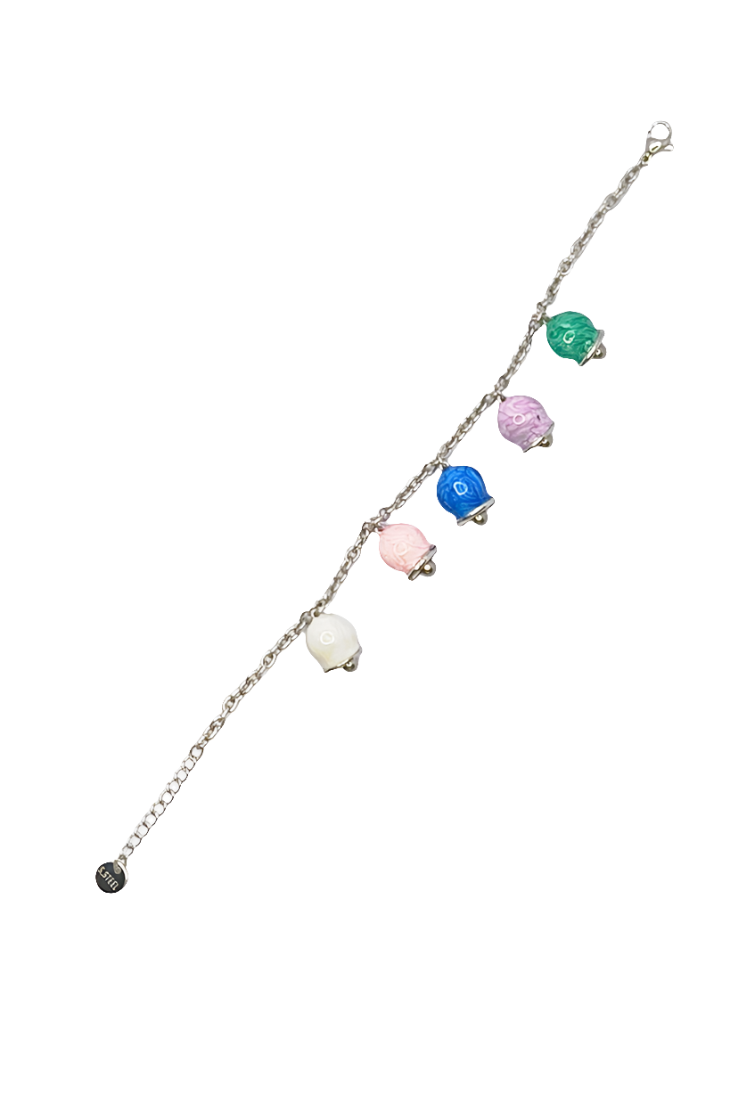 Bracciale campanella color acciaio