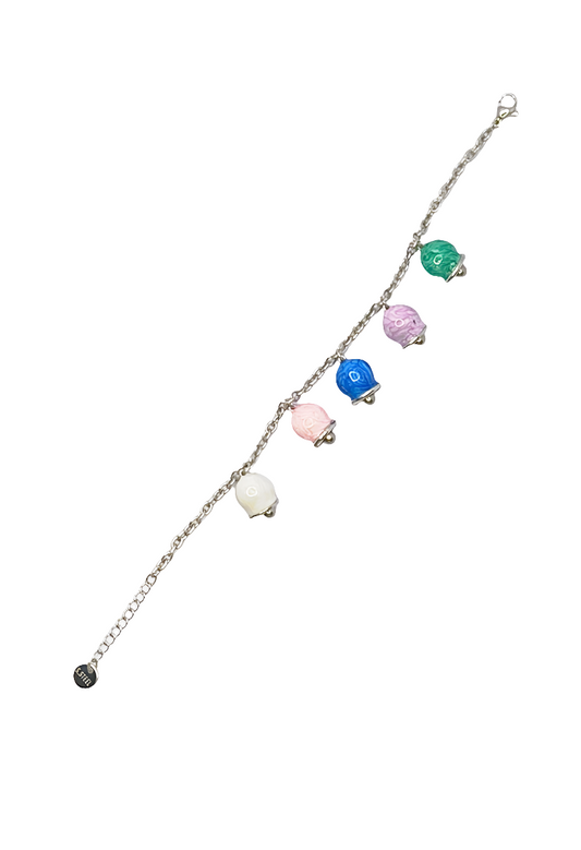 Bracciale campanella color acciaio