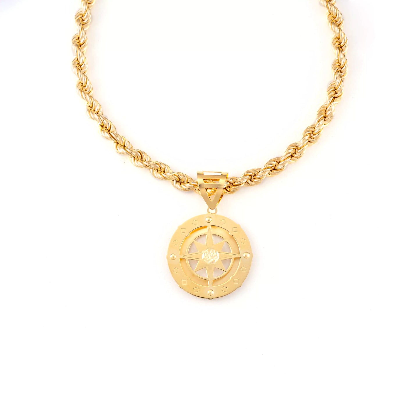 Collana con pendente Rosa dei Venti Argento 925