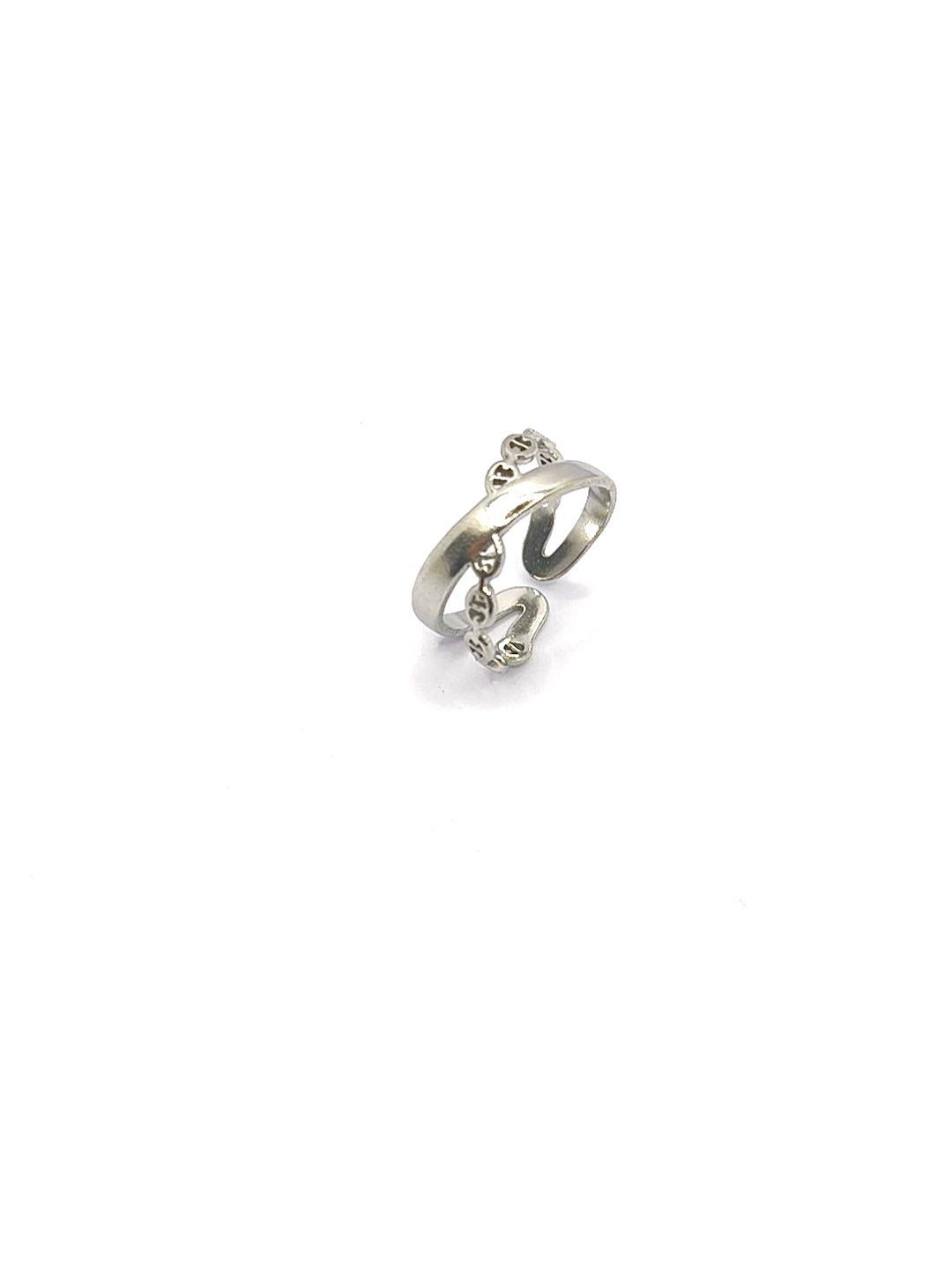 Anello incrociato acciaio
