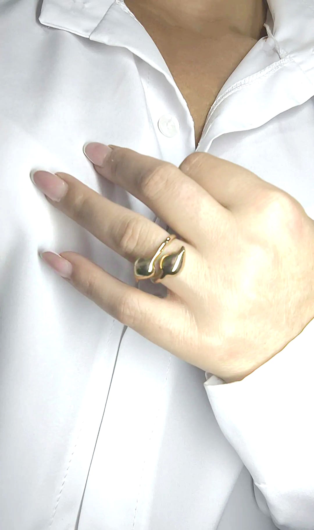 Anello Leaf Argento 925