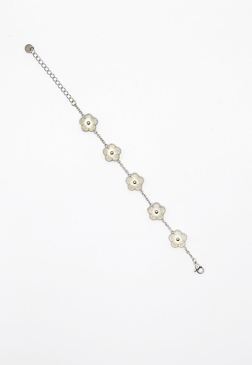 Bracciale Quadrifoglio.    acciaio