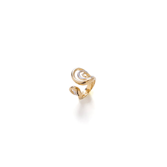 Anello Dream a spirale bicolore Argento 925