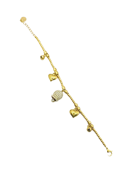 Bracciale campanella a sonaglio in acciaio