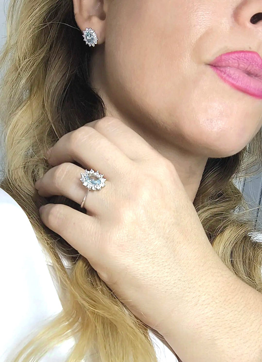 Anello Luxury Milky Argento 925