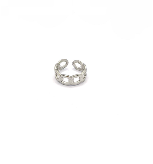 Anello Cubano acciaio