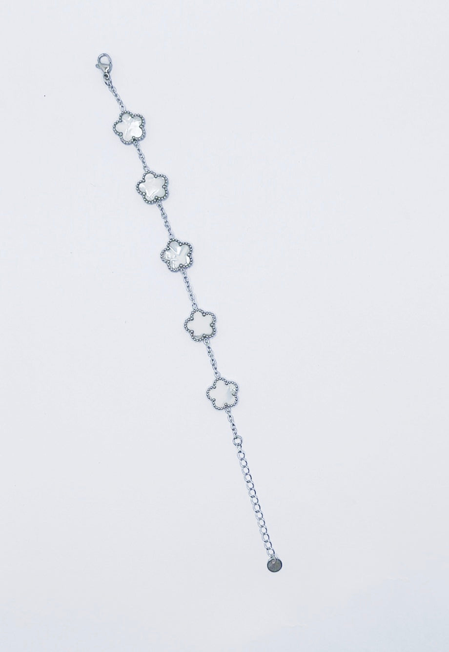 Bracciale Quadrifoglio.    acciaio