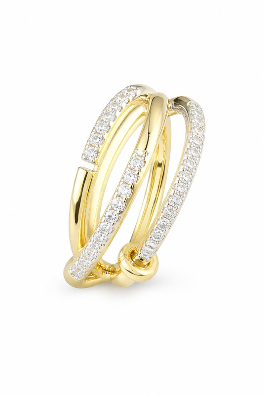 Anello trinity in acciaio