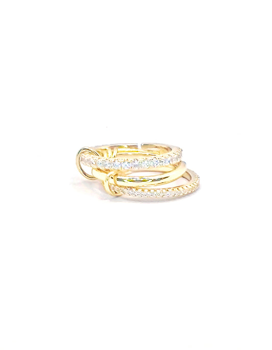Anello trinity in acciaio