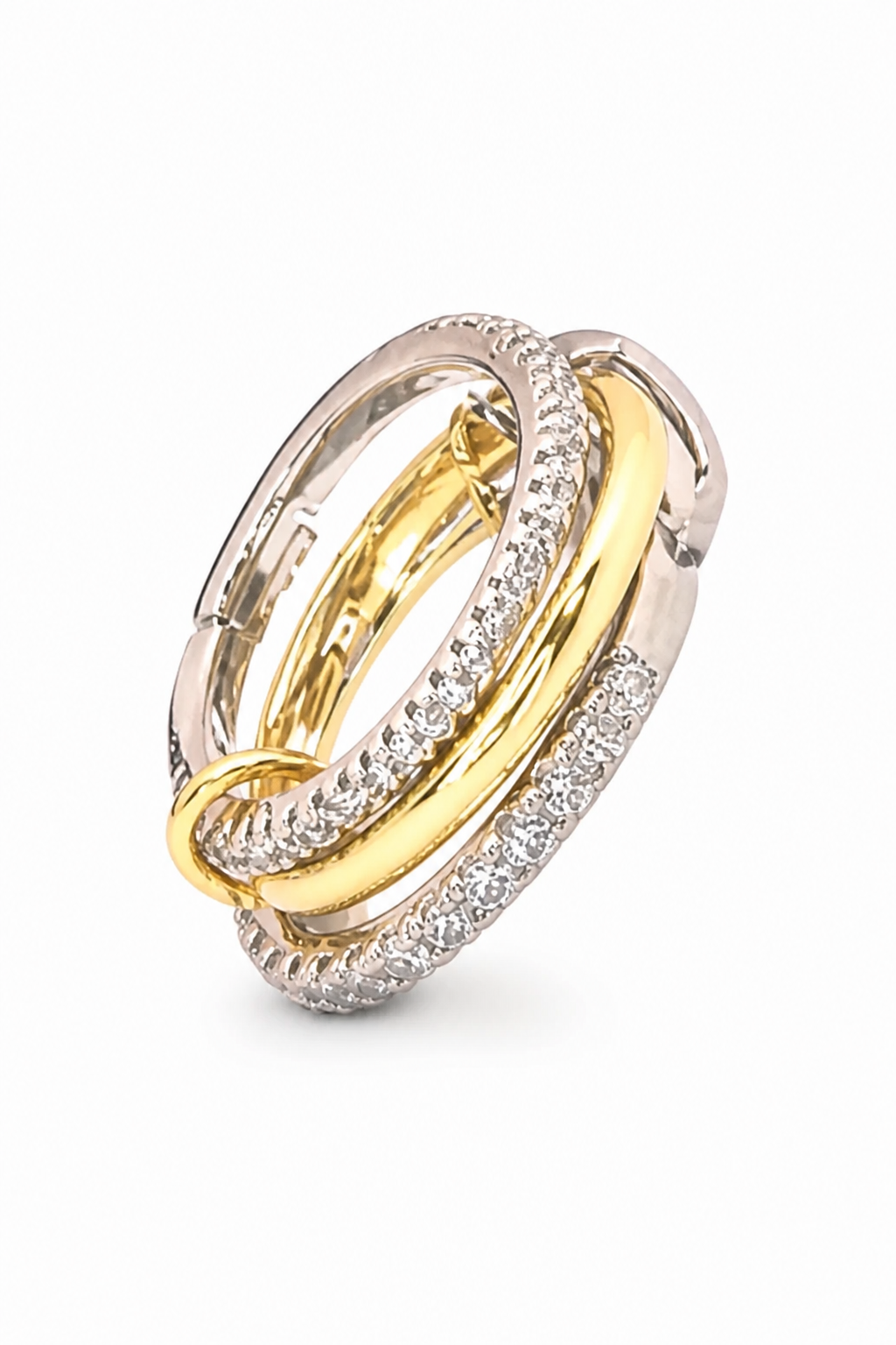 Anello trinity in acciaio