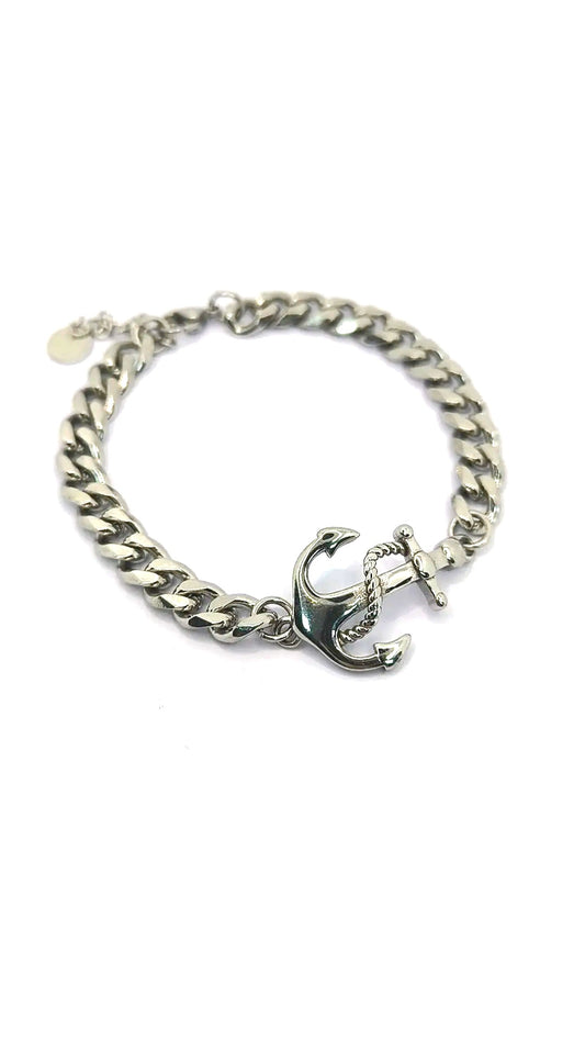 Bracciale Uomo Ancora acciaio