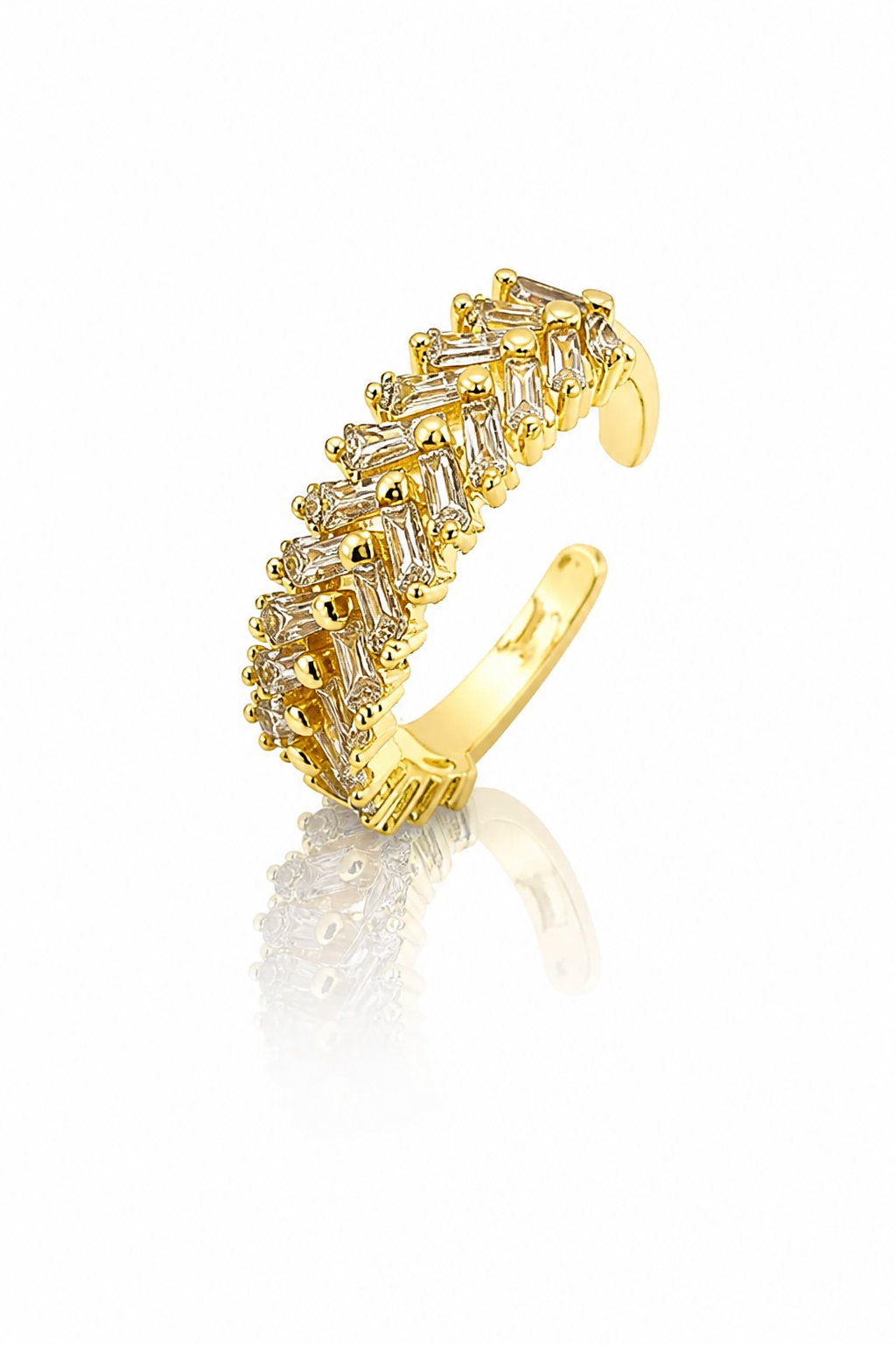 Anello Eternity zirconato