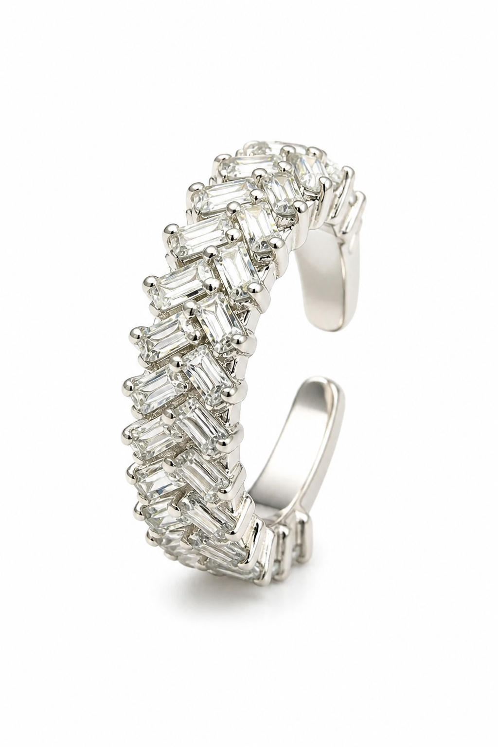 Anello Eternity zirconato