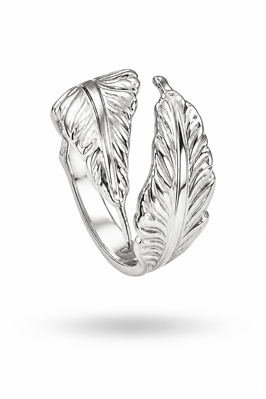 Anello piuma acciaio