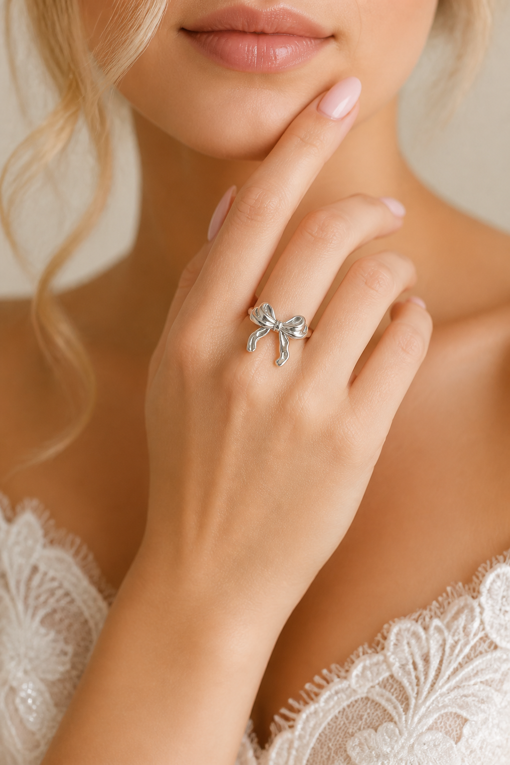 Anello fiocco Big acciaio