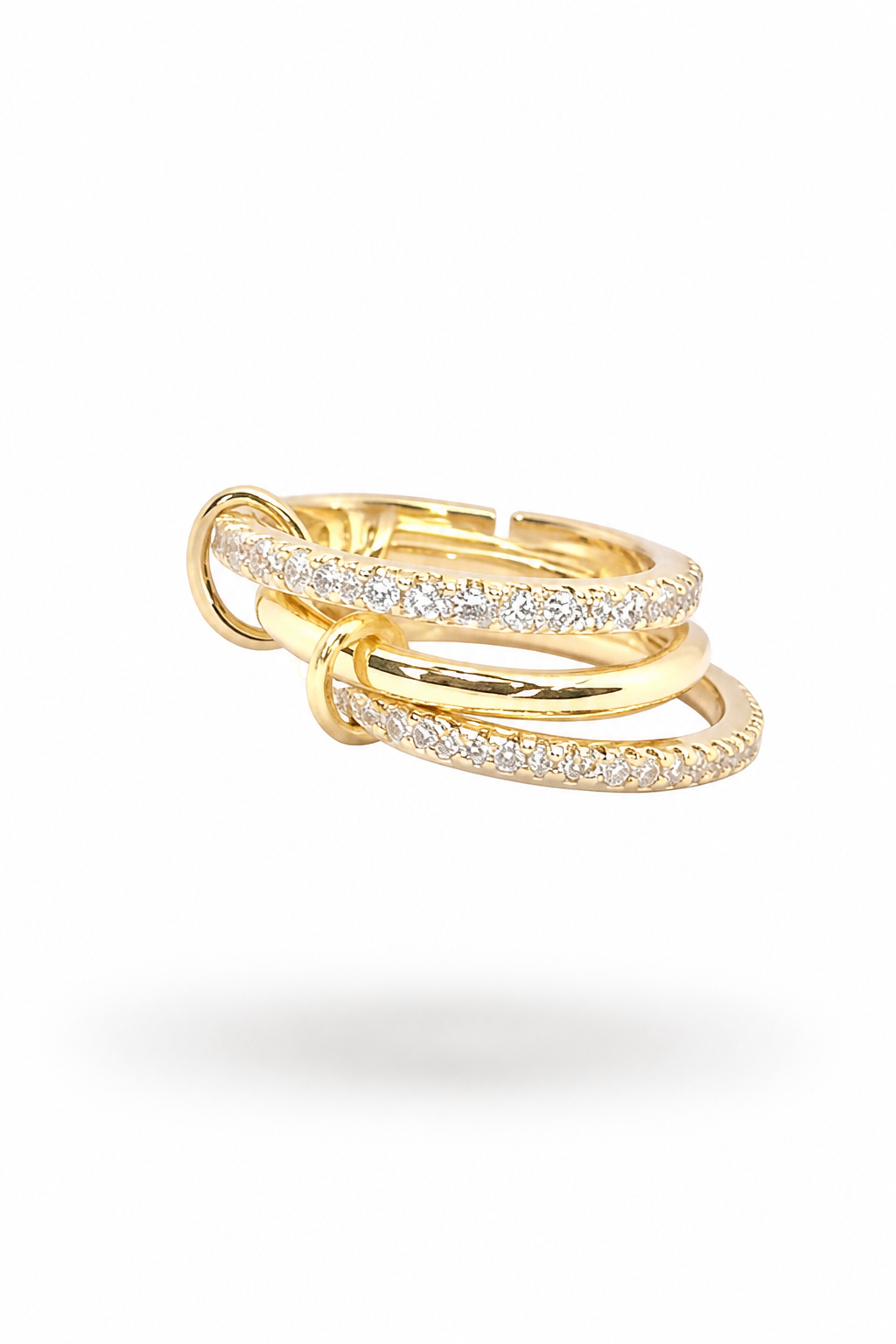 Anello trinity in acciaio