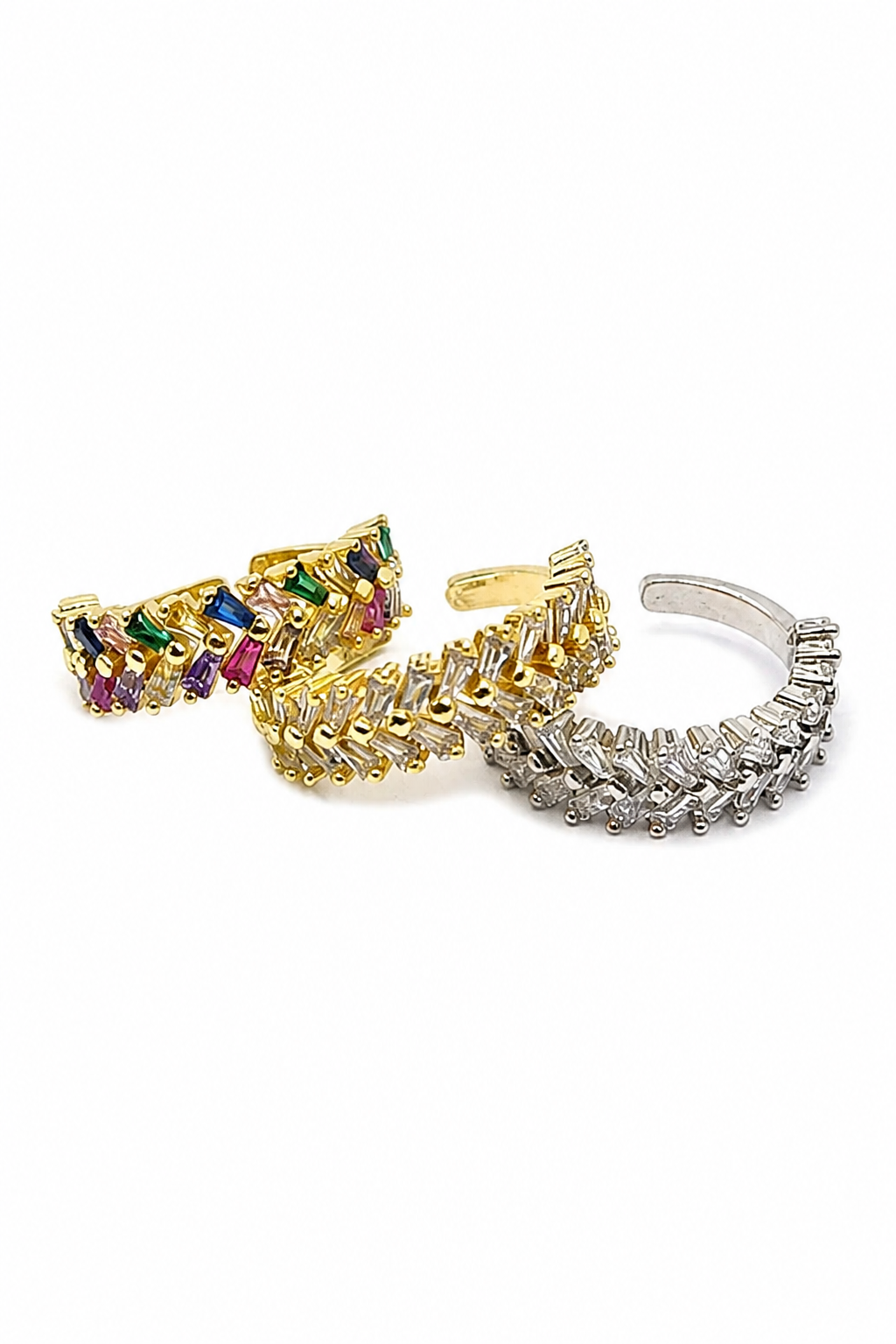 Anello Eternity zirconato